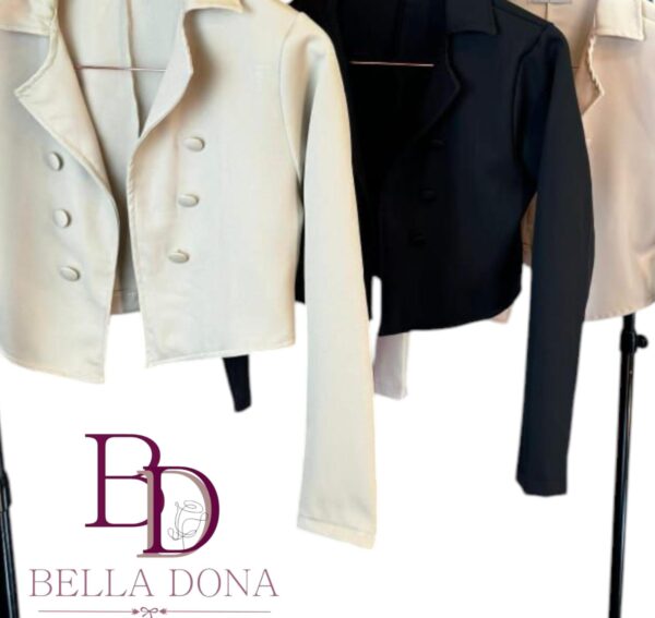 Blazer Cropped Meg Alfaiataria - Imagem 2