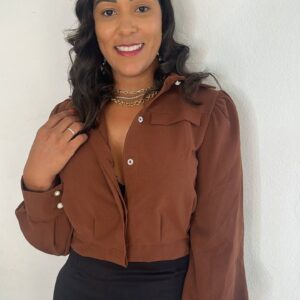 Camisa Crooped Julia Alfaiataria