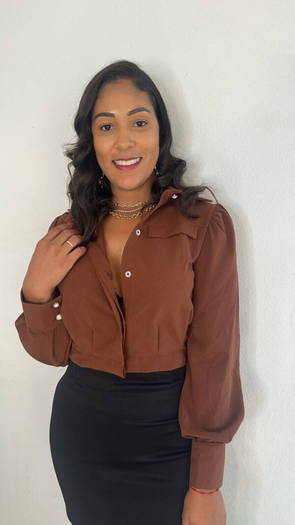 Camisa Crooped Julia Alfaiataria
