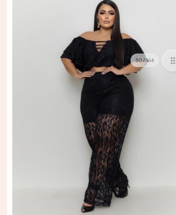 Conjunto Renda Plus Size