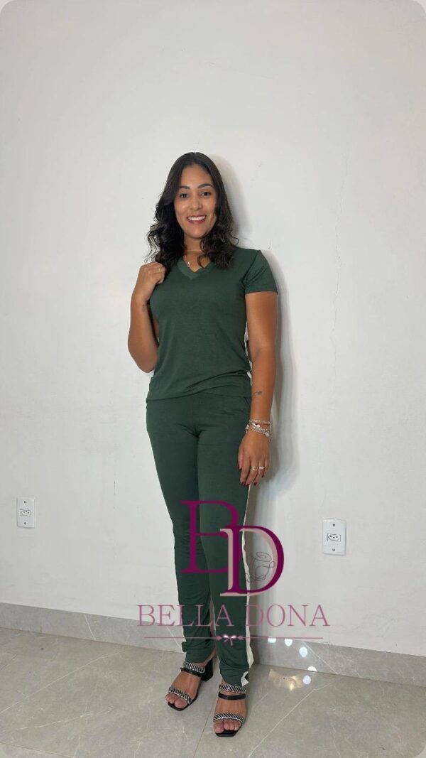 Conjunto ViscoLycra Calça Casual