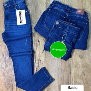 Calça Skinny Jeans Escuro