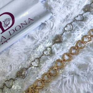 Cintos de coração com pedras